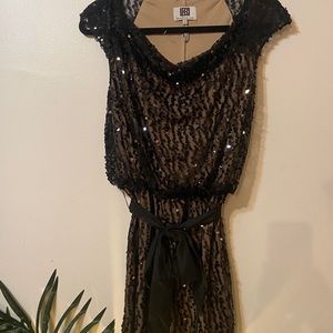 Sequin Black Dress